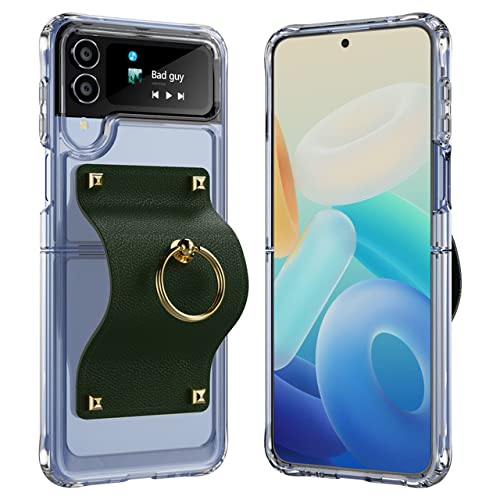 Coque Samsung Z Flip 4 antichoc évitant les chutes grâce à l'anneau intégré