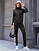 Marvmys Full Zip Track Suit for Women Set Long Sleeve Jogging Suits Tracksuit Set Travel Sweatsuits with Pockets Black M