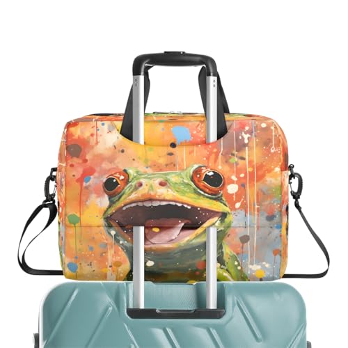 Maletín para Laptop 15.6 16 pulgadas con diseño de rana miniatura 7