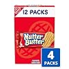 Nutter Butter Peanut Butter Sandwich Cookies, 4 Boxes of 12 Packs (4 Cookies Per Pack)