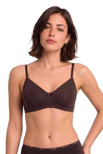 Image of Van Heusen Women's Everyday Cotton Bra|Medium Coverage|Non Padded|Non Wired|Seamless Moulded Cups|Anti Bacterial Tech| Keeps you Fresh|Sweat Absorbent|No Slip Soft Straps|Detachable Straps|Style 11001