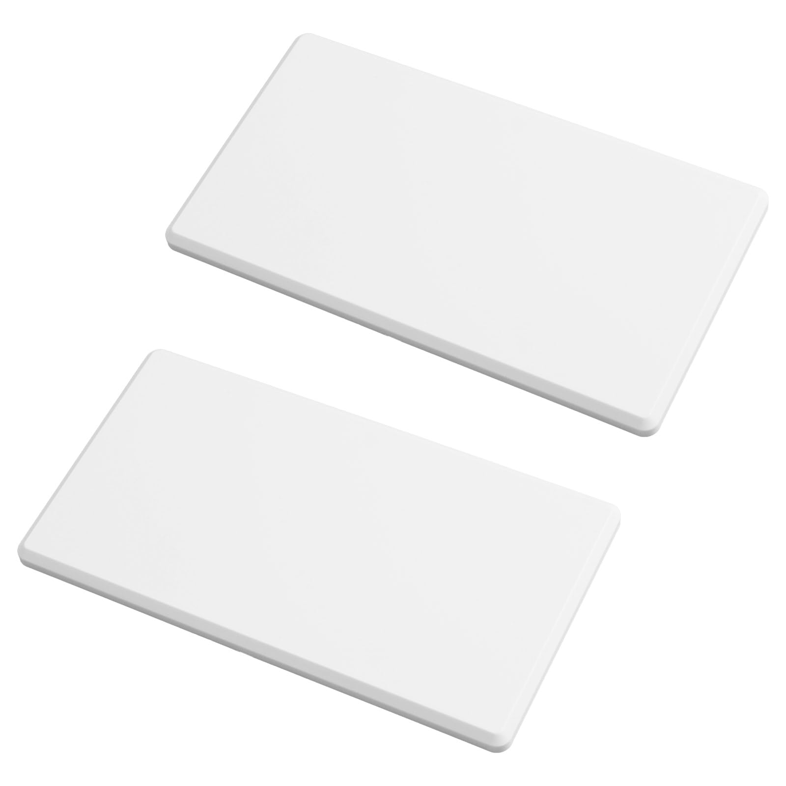 LivingLight | placca Neutri quadra in tecnopolimero 2 posti bianca