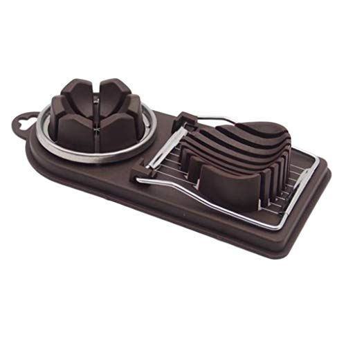 gazechimp 2 Em 1 Ovo Cozido Slicer Chopper Ginger Cortador Salada Cozinha - Café