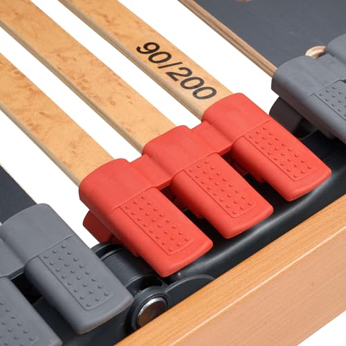 FMP Matratzenmanufaktur, 7 Zonen Lattenrost Rhodos® EcoMove EL, Kopf- und Fußteil elektrisch verstellbar, 44 Leisten, kein Unterbau, fertig montiert, 100x200 cm