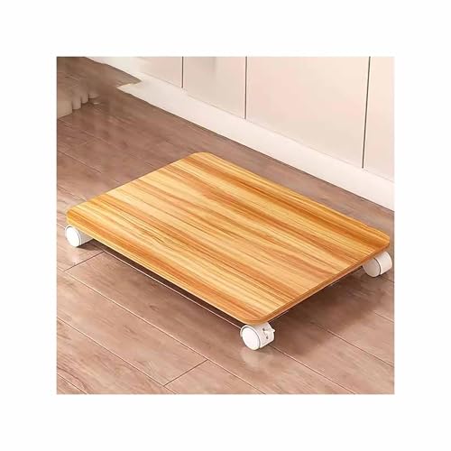 Soporte industrial para impresora – Mesa de impresora de 1 nivel debajo del escritorio, carrito de impresora móvil para oficina en casa, estante rodante para máquina de fax y escáner