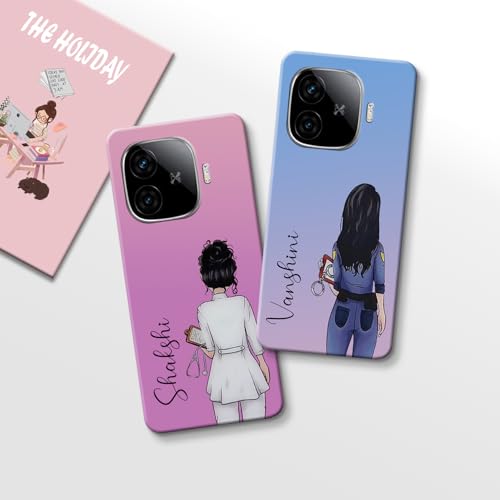 Image of COLORflow Back Cover Compatible with iQOO Neo 10R 5G | Professional Girl Color Customized Back Cover Compatible with iQOO Neo 10R 5G