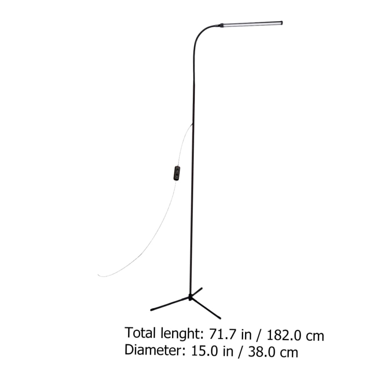 Veemoon Lámpara de Lectura LED con Clip, Brazo Largo Regulable Negro