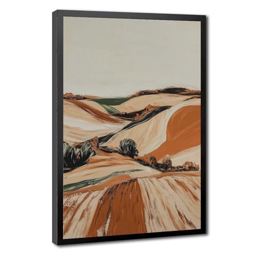Toile paysage abstrait grand format pour habiller un mur vide de chambre
