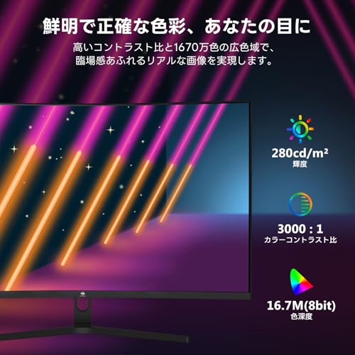 undefined Z Z-Edge 32インチ ゲーミング モニター 240Hz 1ms 曲面 16:9 1920x1080 フレームレス LED ディスプレイー モニター、UG32P AMD Freesync プレミアム DPポート HDMIポート の商品画像 5