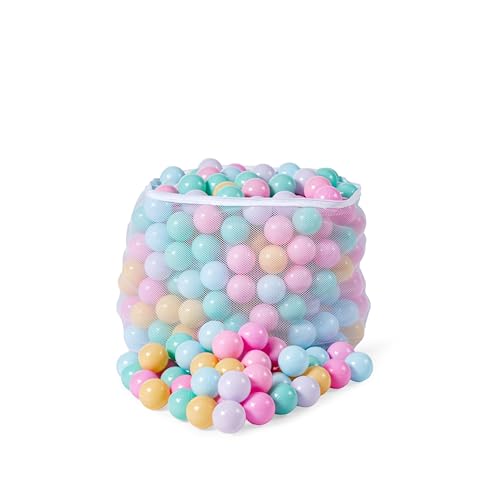image for Amazon Basics BPA Free Crush-Proof Plastic Ball, Pit Balls with Storag