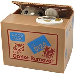 Maletin Money In The Bank Iso Trade Electronic Piggy Bank Cat Coins Automatic Money Children Gift Box Boat Collectible Savings 3051 Huchas Decorativas, Multicolor, Único