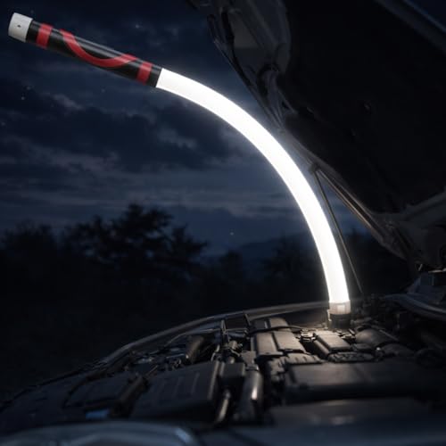 30 Flexible LED Light Stick Rechargeable Bendable Mechanic Work Flashlight 1200 Lumens Snake Light with 360Flexible Neck for Automotive Shop Car Repair Garage & Hard-to-reach Areas