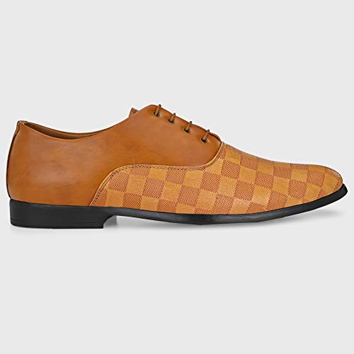 Image of Centrino Mens Formal Shoes|Elegant Lace Up Derby for Business & Casual Wear | Premium Craftsmanship for a Stylish & Sophisticated Look | Cushioned Insole for All-Day Comfort & Support (3401)