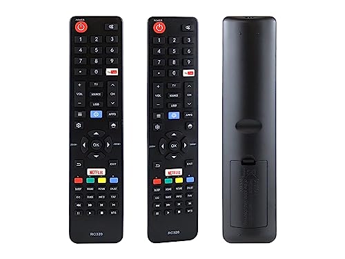 Listado de tv vios disponible en línea para comprar. 44 Control Remoto Compatible con Jvc Fanco Atvio Vios Speler Rc320 Smart TV Netflix