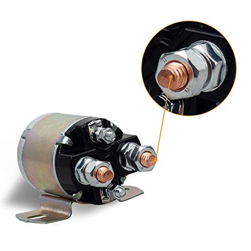 Image of NTHREEAUTO 12V Starter Solenoid Compatible with Yamaha G2 G8 G9 G11 G14 G16 Gas Golf Cart 4 Terminal Solenoid, Equivalent Part Number JF2-H1950-00 JR3-H1950-00 J38-81950-01