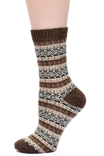 Image of Womens Wool Knit Winter Socks