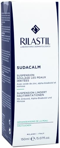 Rilastil Sudacalm - Suspensión calmante con óxido de zinc para pieles irritadas y con picores 150 ml