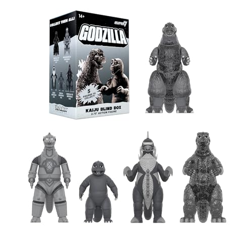 Image of Super7 Toho Godzilla Blind Box Flat - (12 Pack) 3.75 inch Toho Godzilla Action Figures Classic Cartoon Collectibles and Retro Toys