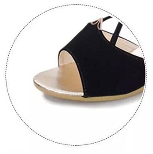 Girllike Metal Ring Low Wegde Sandal with Strappy Ankle Wrap3