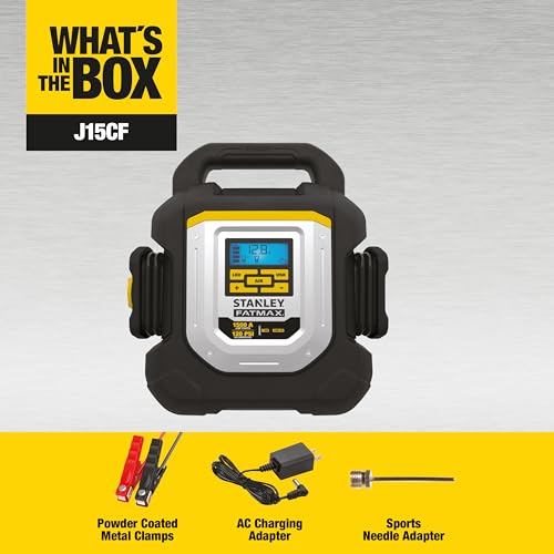 Image of STANLEY J15CF 1500 Peak Amp Jump Starter with 120 PSI Inflator