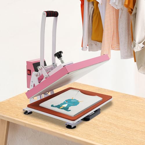 Prensa Térmica Rosa 29x38 cm, Transferencia Para Camisetas miniatura 2