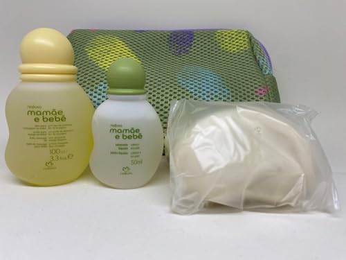 KIT PRESENTE, MAMAE E BEBE, NATURA, COM OLEO DE MASSAGEM, SABONET...