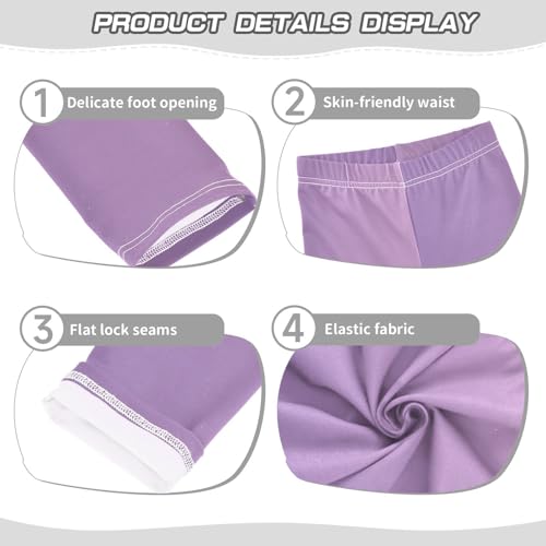 Purple Gradient Shorts for Teen Girls Cotton Cartwheel Shorts Streetwear Under Dress3