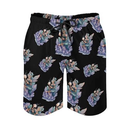 Fairy Mens Swim Trunks Quick Dry Board Shorts Beach Swimwear Bathing Suits2