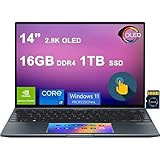 Asus Zenbook 14X OLED Laptop I 14' 2.8K OLED Multi-Touch 100% DCI-P3 I Intel 4-core i7-1165G7 I 16GB...
