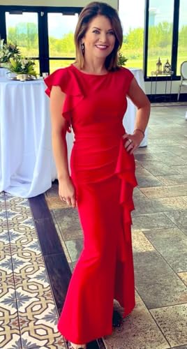 Ouyisha Mother of The Bride Dress 2025 Satin Long Mermaid Formal Evening Party Gowns with Ruffle2