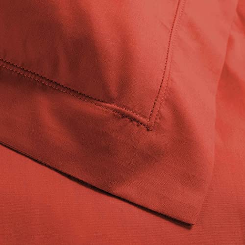 douceur d'intérieur, Pillowcase (50 x 70 cm) Percaline Terracotta, Cotton Percale - Image 2