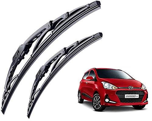 Image of WolkomHome High Performance OE Car Wiper Blade Replacement set of 2 Pc Right 22 inch Left 16 inch for Hyundai I10 Grand 2017