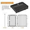Dog-Playpen-8-Panels-Dog-Pen-Indoor-Outdoor-32-Inch-Height-Puppy-Playpen-Pet-Fence-Gate-with-Doors-for-LargeMediumSmall-Dogs-Exercise-Pen-for-Yard-Camping 32-Inch Height Puppy Playpen