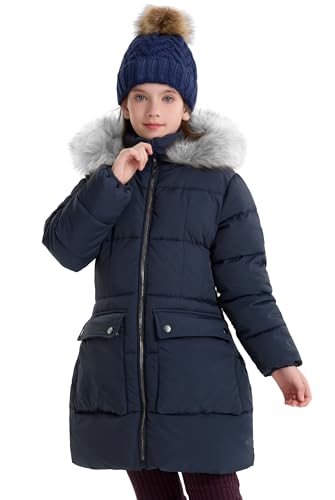 maoo garden Manteau d'hiver Bouffant pour Filles Parka de Neige Épaisse Doublure en Fourrure...