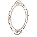 VALICLUD Plateau Miroir Vintage Ovale Rétro Miroir Plateau Miroir Dresser Agendeur Plateau Bijoux Bijoux Plateau de Bibelot Bijoux Bijoux Vaisselle Porte- Bracelets Plaque pour Bijoux