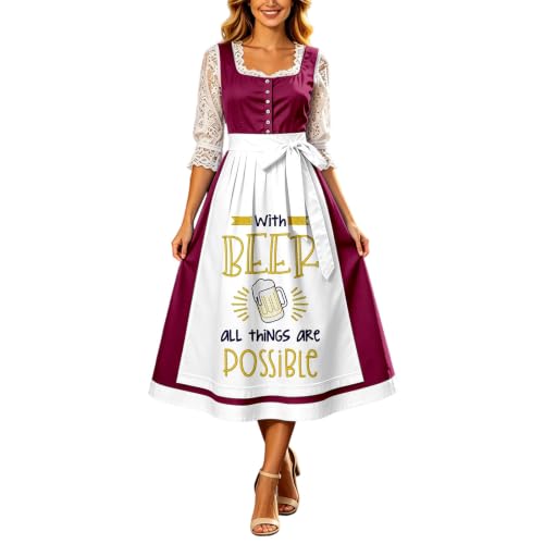 Robe longue style français Oktoberfest célébrez la tradition avec élégance
