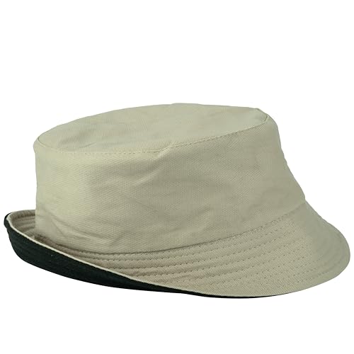 Image of Gelante Reversible Bucket Hat for Men and Women - Cotton, Outdoor Sun Protection Bucket Hats.