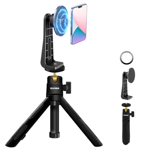 Trépied magnétique pour téléphone portable et mini perche selfie extensible 360
