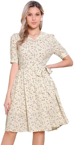 Collared Floral Dress