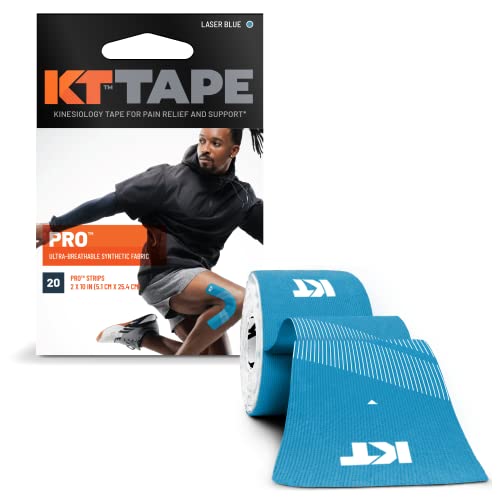 Image of KT Tape, Pro Synthetic Kinesiology Athletic Tape, 20 Count, 10 inch Precut Strip