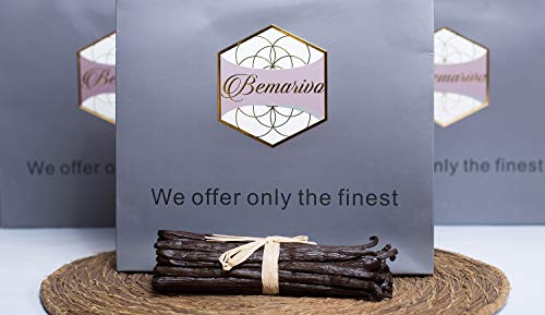 Premium Gourmet Vanilla Beans - Bulk - Madagascar Grade A - 100% Natural - Non-GMO (10 Count)