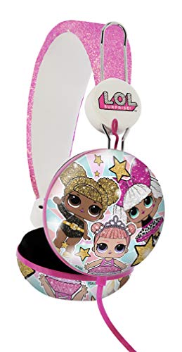 OTL Technologies - Auriculares con Cable Rosa L.O.L. Surprise Glitter Glam Multiplataforma (Android)