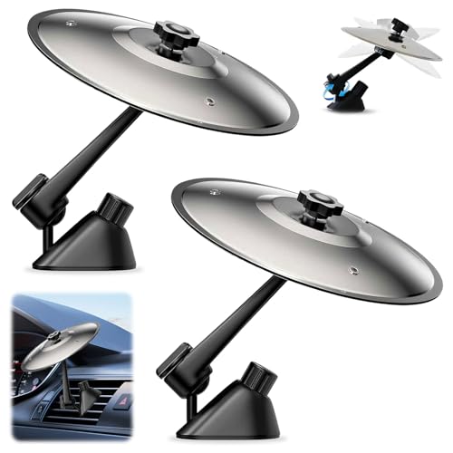 Auto Crash Cymbales 2 Pièces Voiture Véhicules Intérieur, Batterie Voiture, Cymbales de Tambour pour Voiture, Mini Kit de Batterie, pour Tous Les Types de...