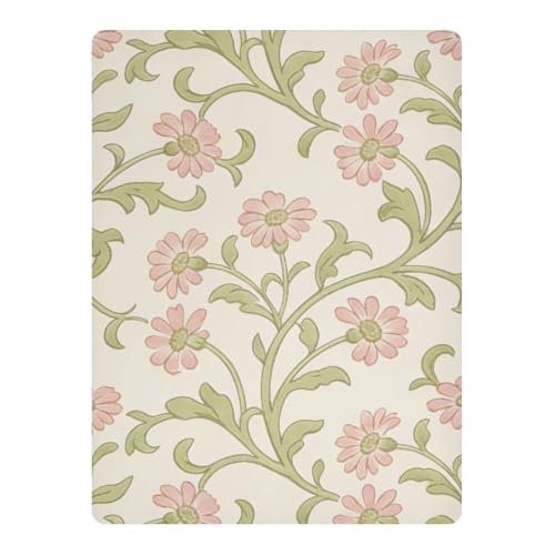 Parure de lit bébé imperméable rose à fleurs 71x132 cm - 3