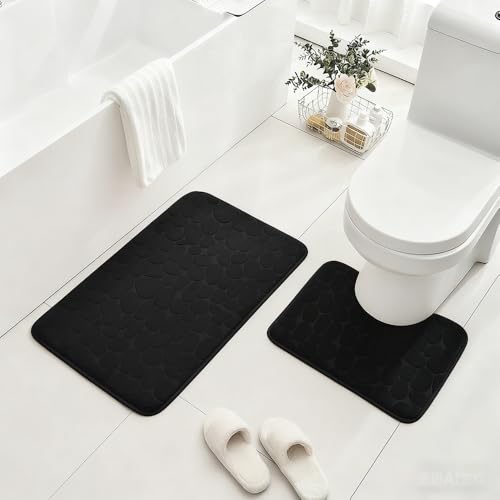 Opiniones y reviews de Alfombrillas de baño - 5 favoritos. 49 SIMOOGL 2 Piezas Tapete de Baño Antiderrapante Memory Foam, 60x40cm Tapete para Baño y Alfombrilla de Inodoro en Forma de U de 40x50 cm, Alfombra de Felpa Absorbente Super Suave...