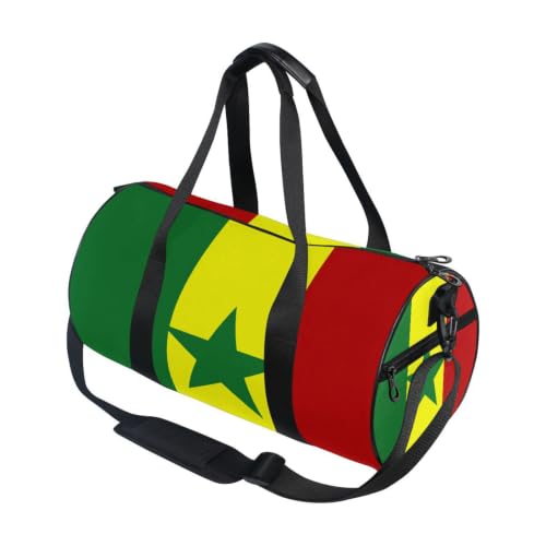 Bolsa de gimnasio unisex ligera con estampado de Senegal para entrenamiento