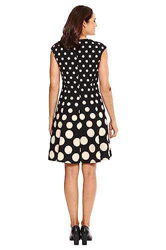 Image of London Times Womens Dresses Cap Sleeve Fit and Flare - Elegant Summer Cocktail Graduation Garden Party Wedding Guest Dress