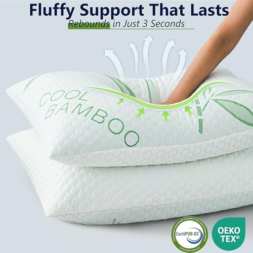 DGPEAR Cooling Shredded Memory Foam Pillow
