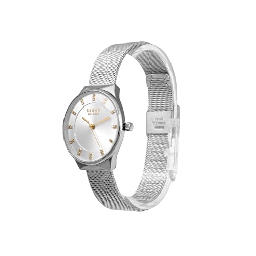 Image of BRUNO MILANO Stylish Watches Mesh Band Shiny Dial for Women and Girls
