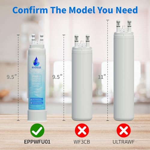 Image of FPPWFU01 Water Filter Replacement, 2 Pack | Compatible with Frigidaire FPPWFU01, PurePour PWF-1, Electrolux EPPWFU01, PureAdvantage PWF-1